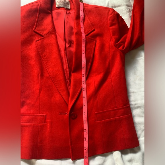 Vintage Pendleton 100% Wool Red Blazer - Picture 8 of 8